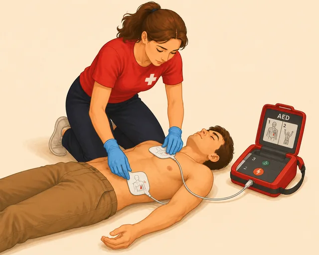 Defibrillator pad placement
